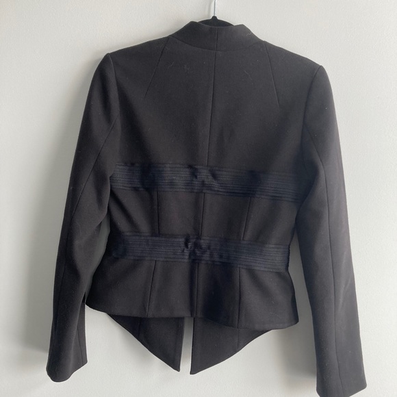 ROBERT RODRIGUEZ / black blazer with tulle detail - Picture 2 of 6